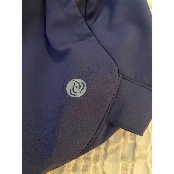 Apana  Womens Navy Shorts Size Medium Elastic Waist Pockets Athleticwear Sporty - Picture 2 of 9